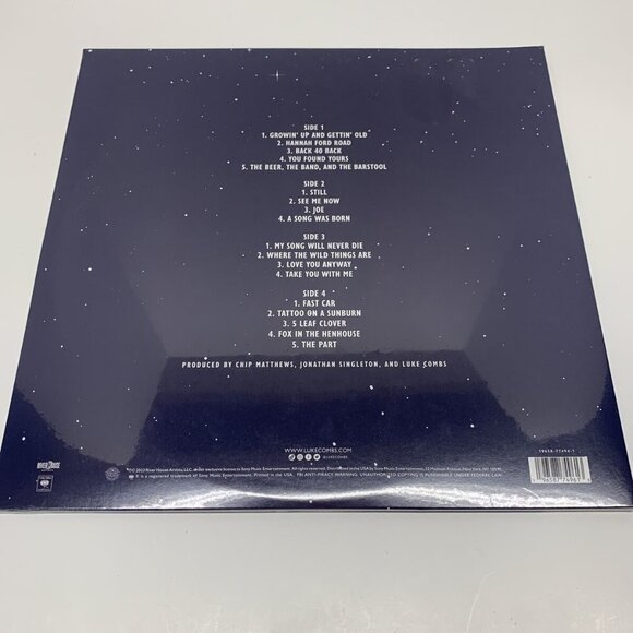 Luke Combs Gettin' Old 2-LP ~ Exclusive Colored Vinyl (Blue) ~ New/Sealed! - Picture 2 of 2